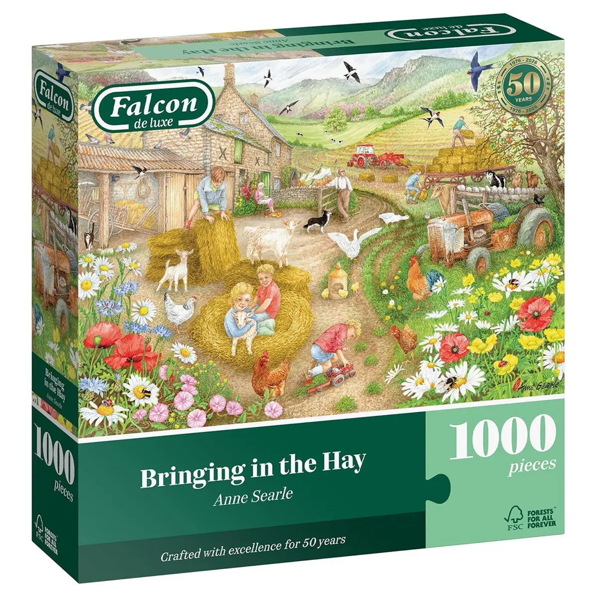 Falcon De Luxe Bringing In The Hay 1000 Piece Jigsaw Puzzle 1