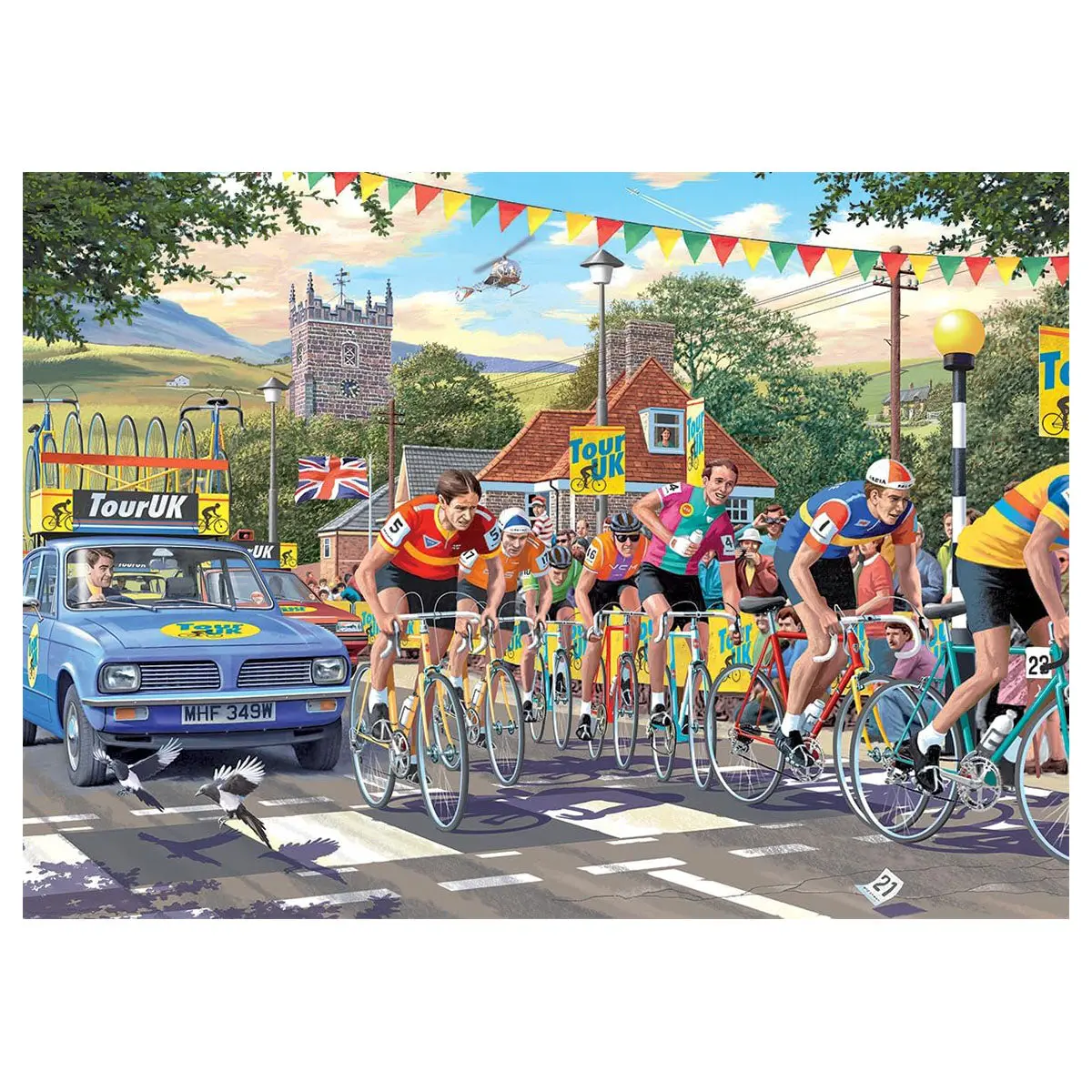 Falcon De Luxe The Bike Race 1000 Piece Jigsaw Puzzle 2
