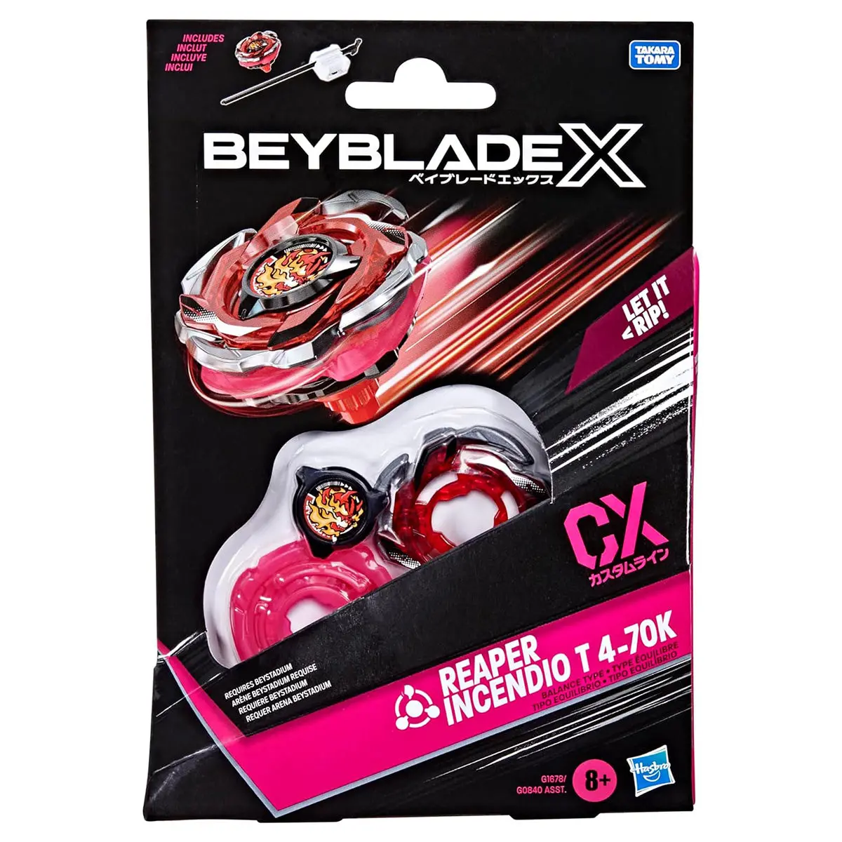 Beyblade X Cx Reaper Incendio T 4-70K Balance Type Starter Pack 1