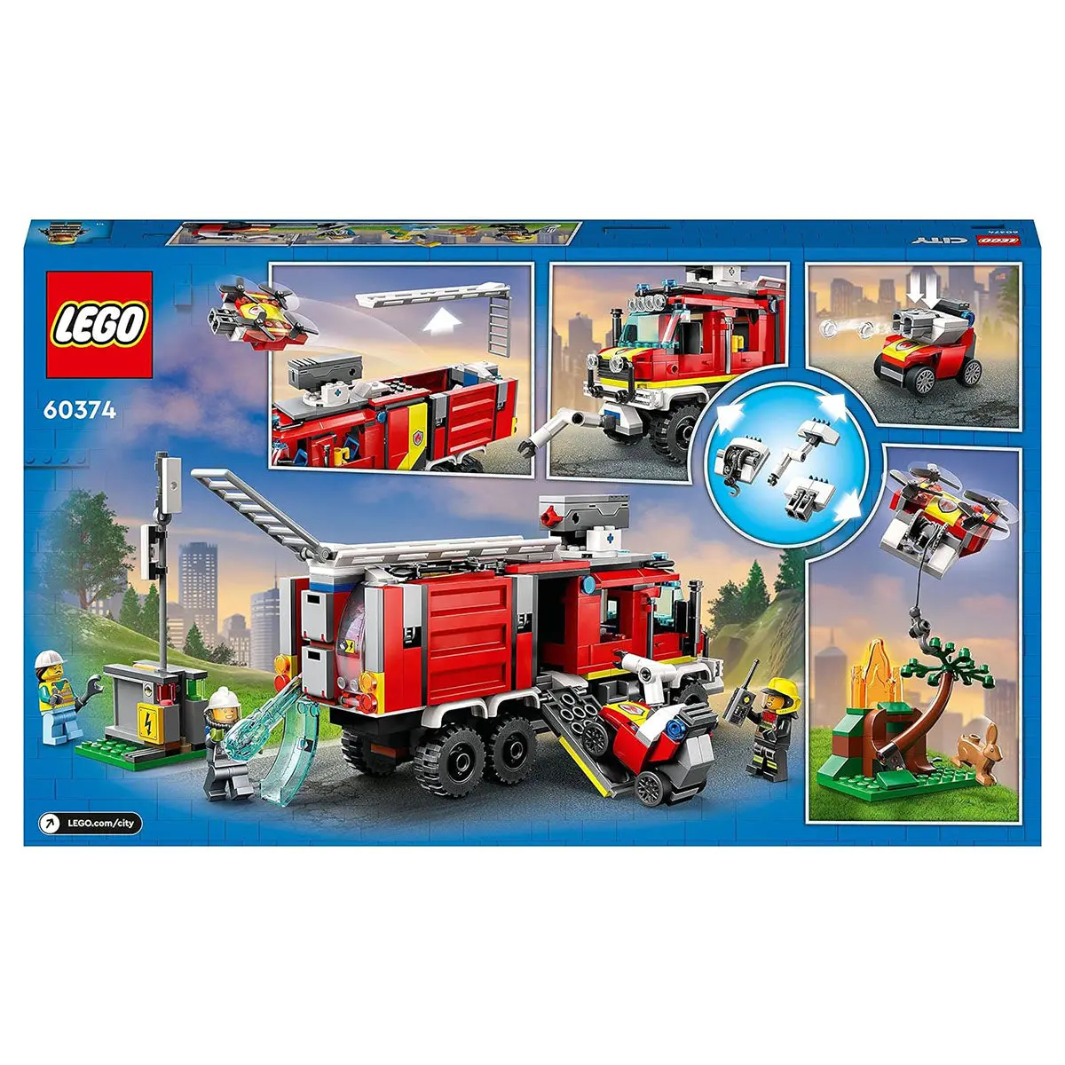 Lego City 60374 Fire Command Truck Building Set 1