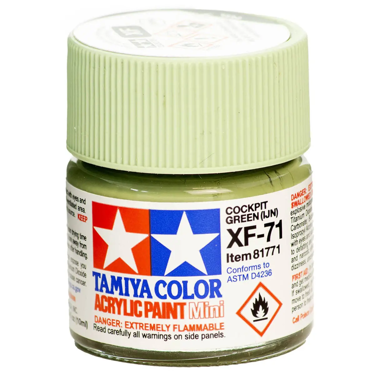 Tamiya Color Acrylic Paint Mini Xf-71 Cockpit Green (Ijn) 1