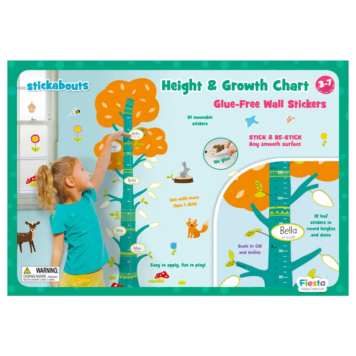Nature Height Chart Stickabouts Wall Stickers 1