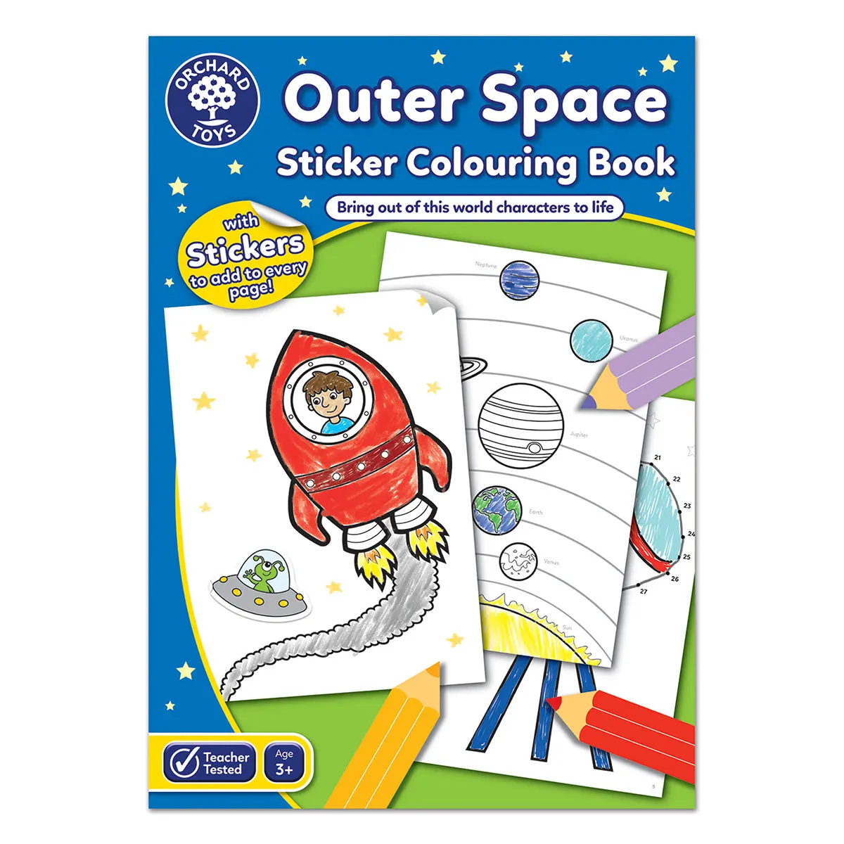 Orchard Toys Outer Space Sticker Colouring Book 1