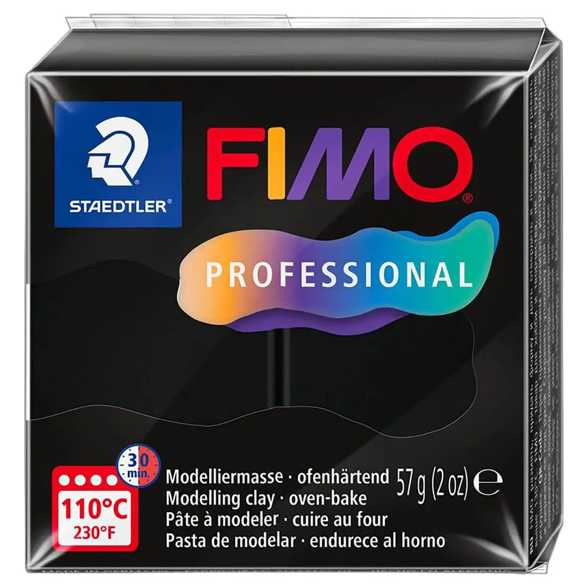 Staedtler Fimo Professional Black Oven-Bake Modelling Clay 57G 1