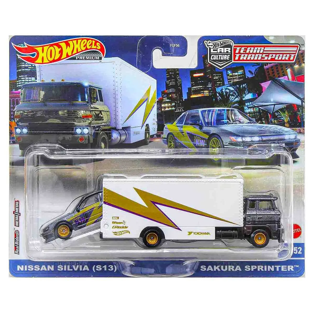 Hot Wheels Car Culture: Team Transport: Nissan Silvia (S13) With Sakura Sprinter 1