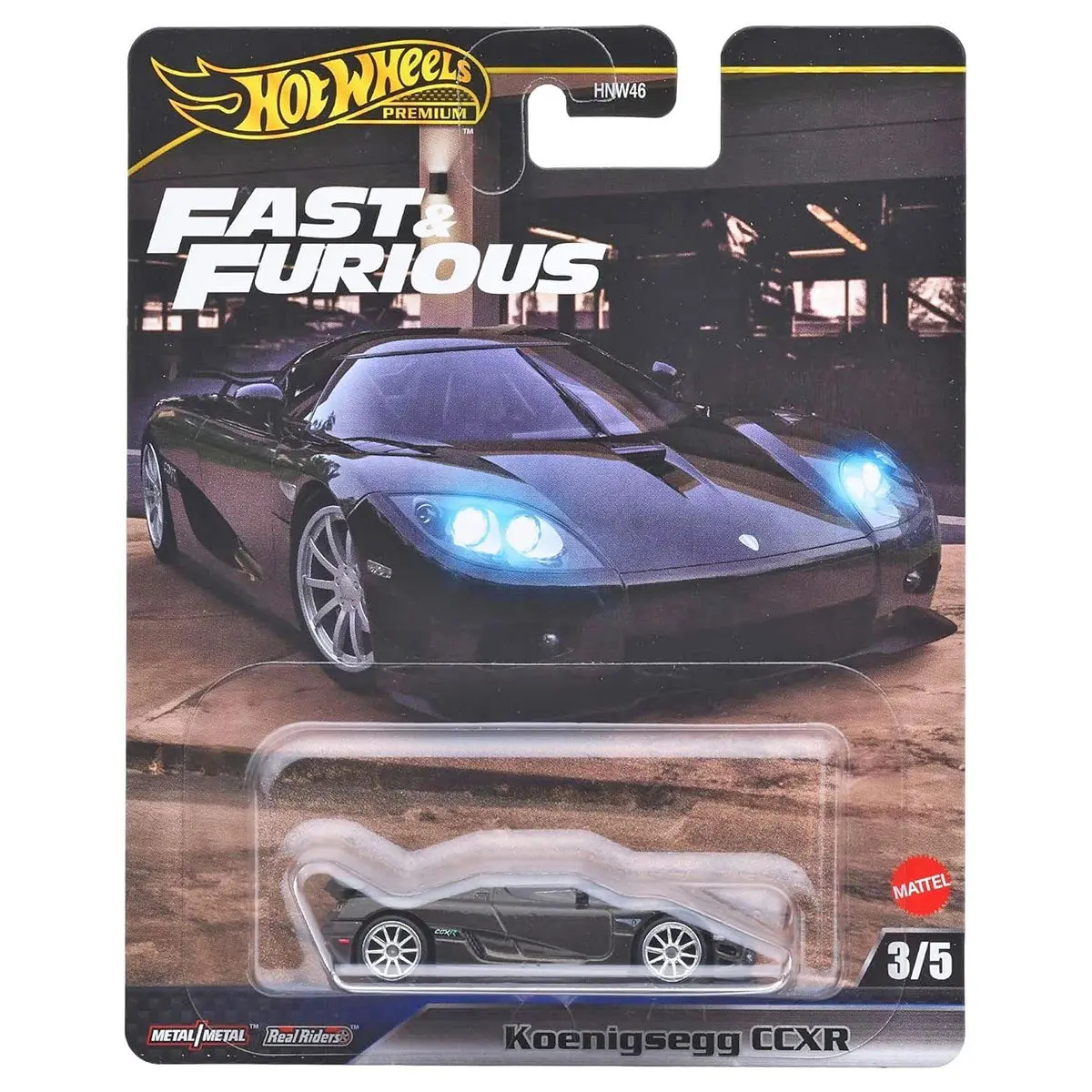 Hot Wheels Premium Fast & Furious: Koenigsegg Ccxr 1:64 Car (3/5) 1