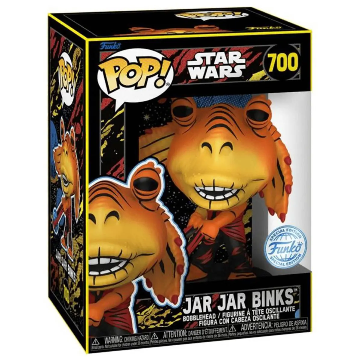 Funko Pop! Star Wars: Phantom Menace 25Th Anniversary: Jar Jar Binks Bobble Head Figure #700 1