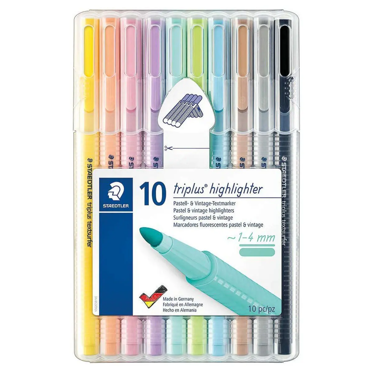 Staedtler Triplus Pastel Highlighters Pack Of 10 1