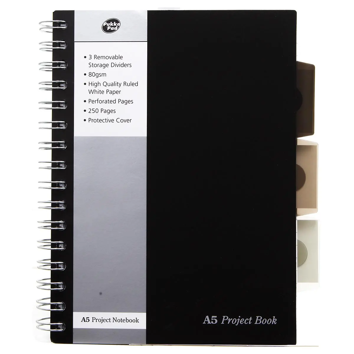Pukka Pad A5 Black Project Book 250 Pages 1