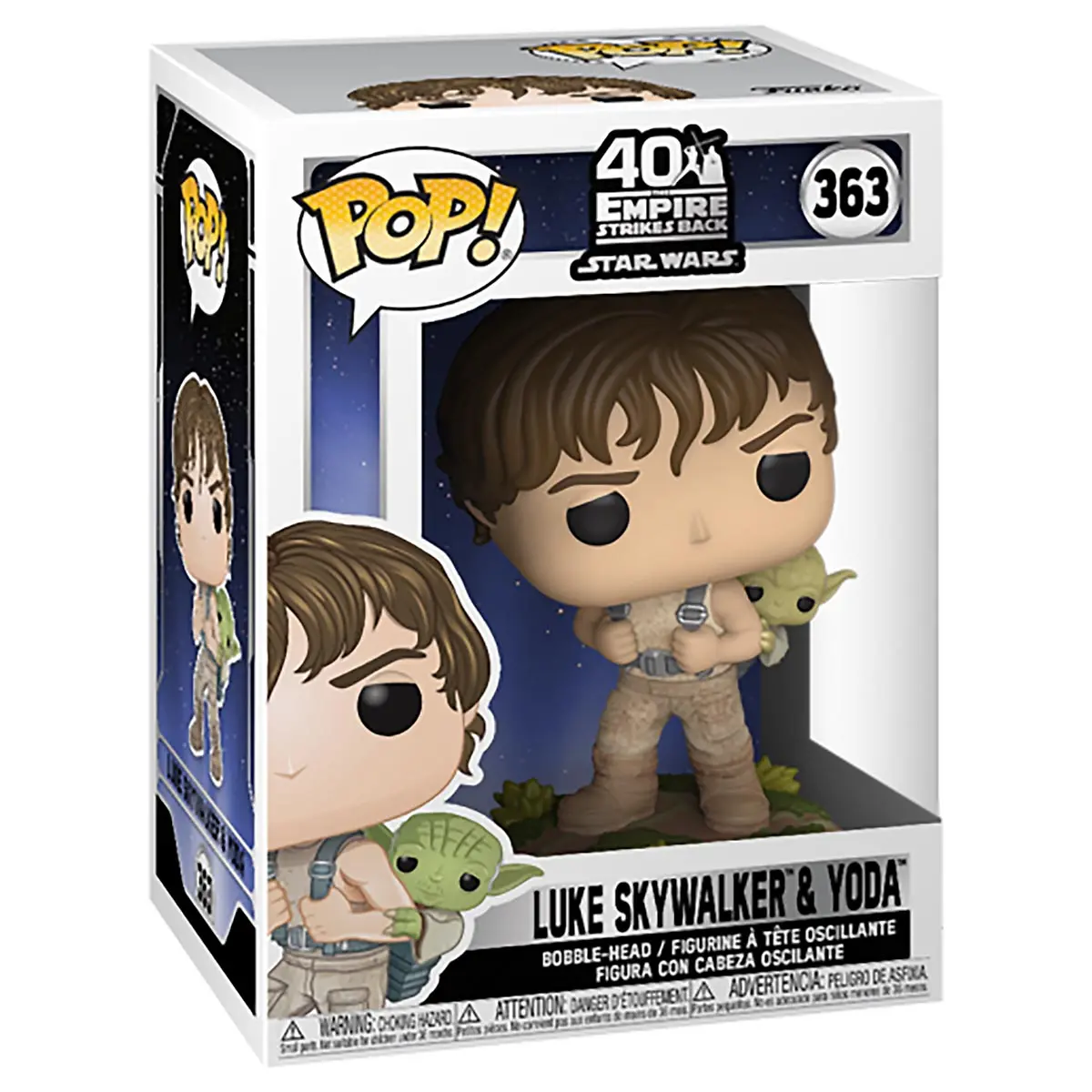 Funko Pop! Star Wars: The Empire Strikes Back 40Th Anniversary: Luke Skywalker & Yoda Vinyl Figures #363 1