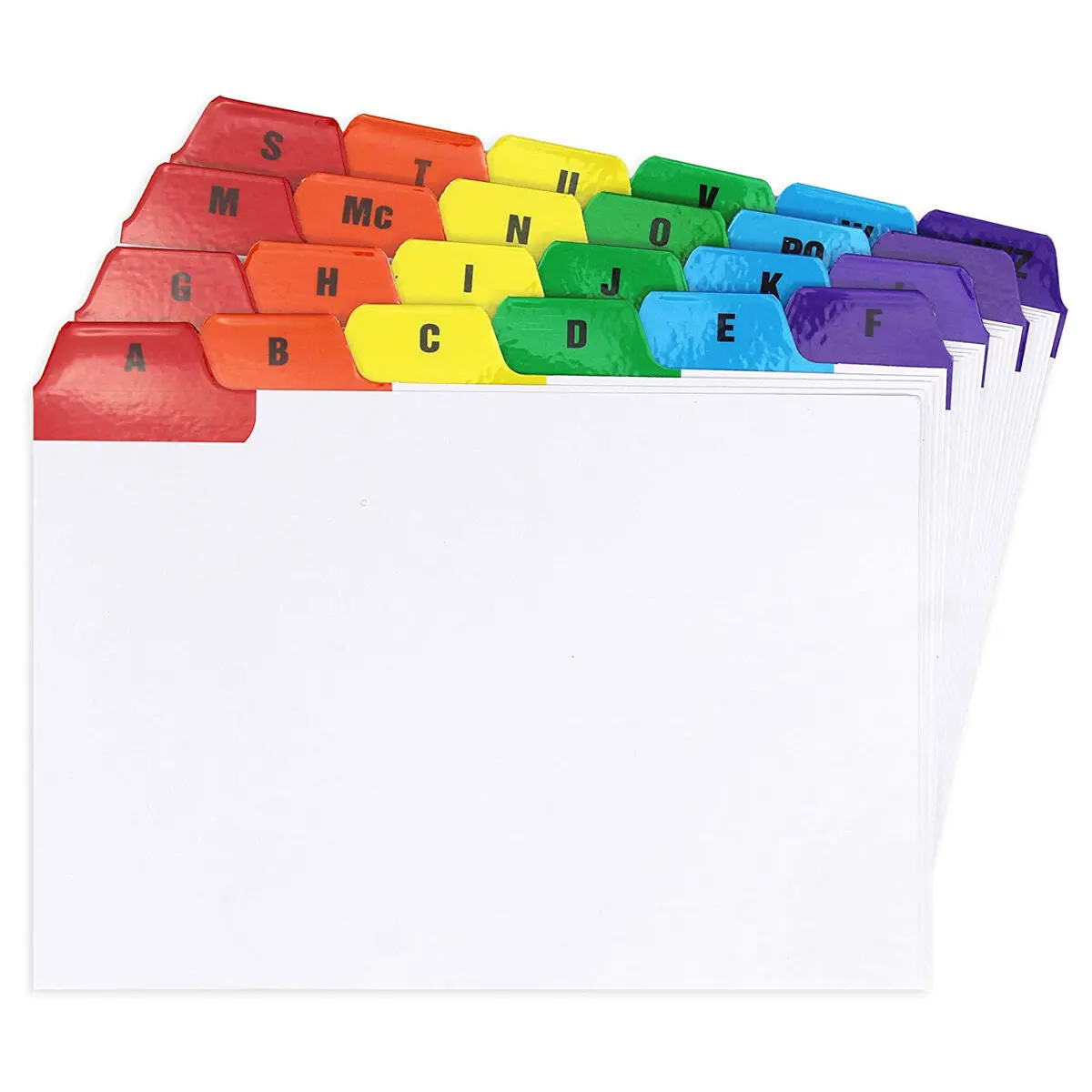 Silvine A6 Medium Guide Cards A-Z Tabbed 2