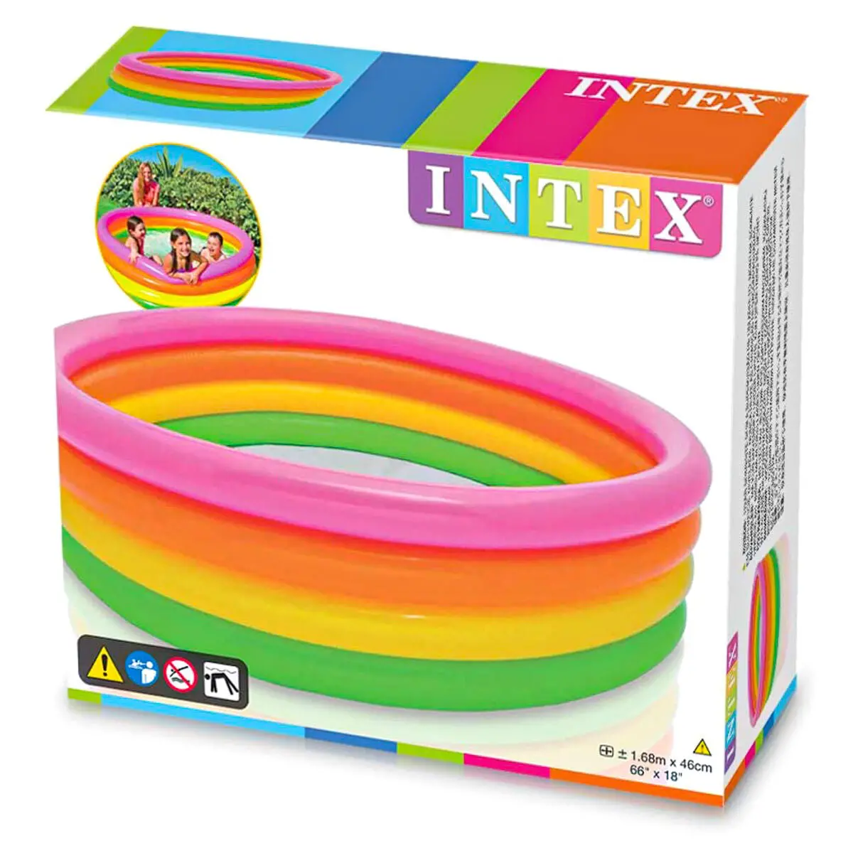 Intex Inflatable Sunset Glow Pool 1