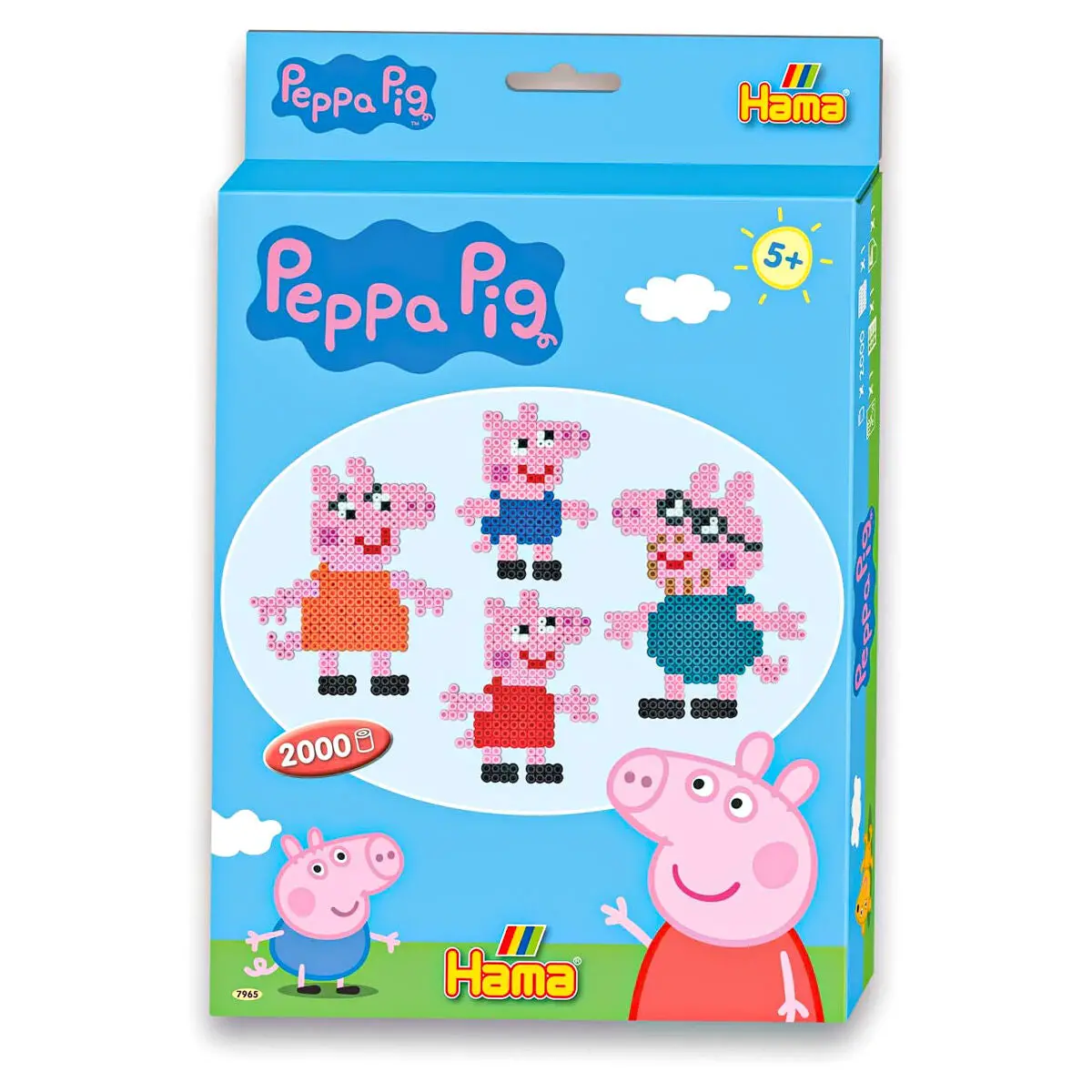 Hama Midi Beads Official Peppa Pig 2000 Piece Set 1