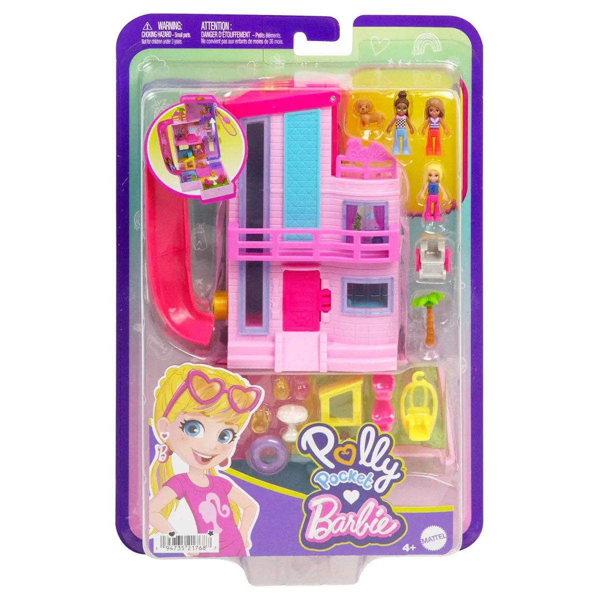 Polly Pocket Barbie Dreamhouse Compact Playset 1