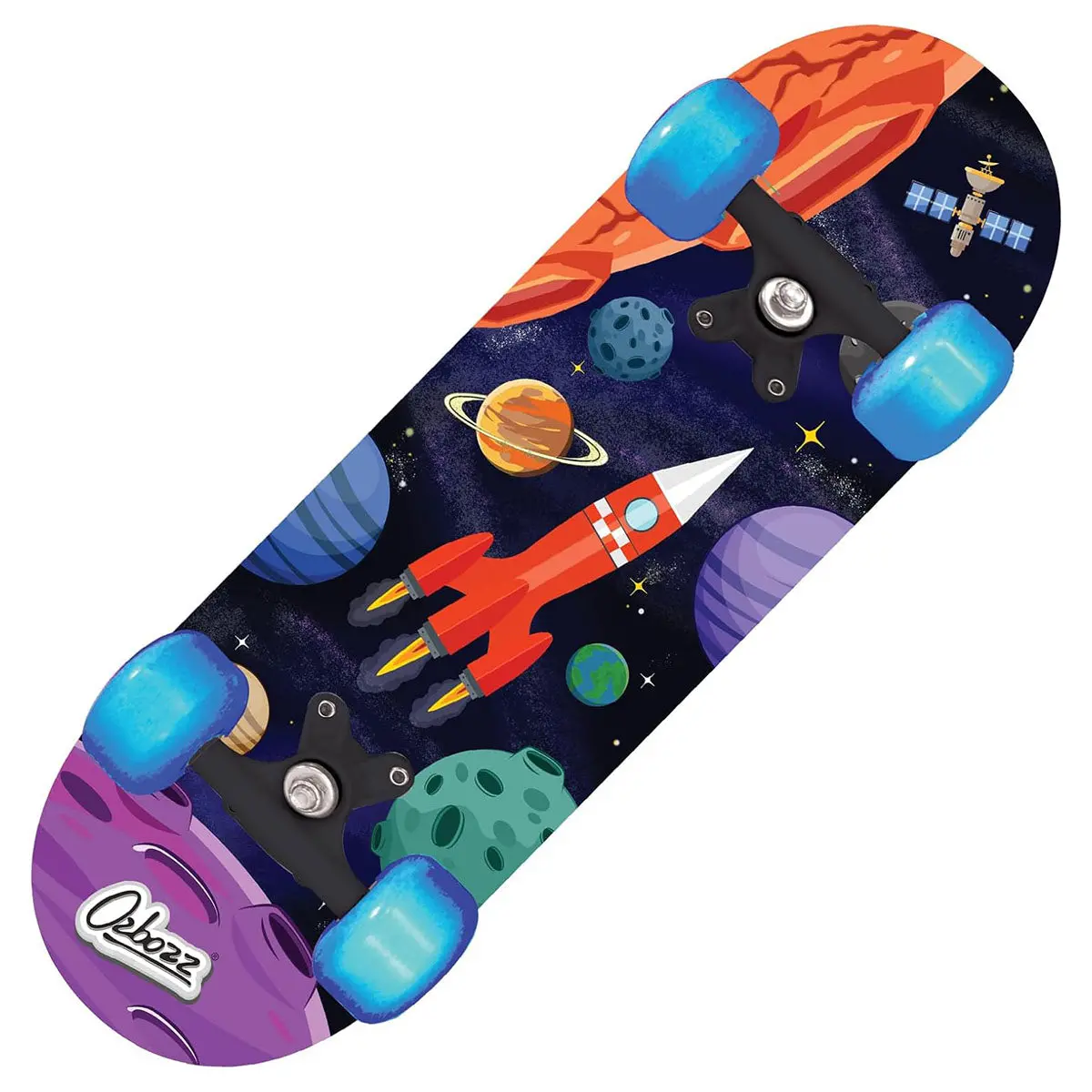 Ozbozz Space Skateboard With Flashing Wheels 2