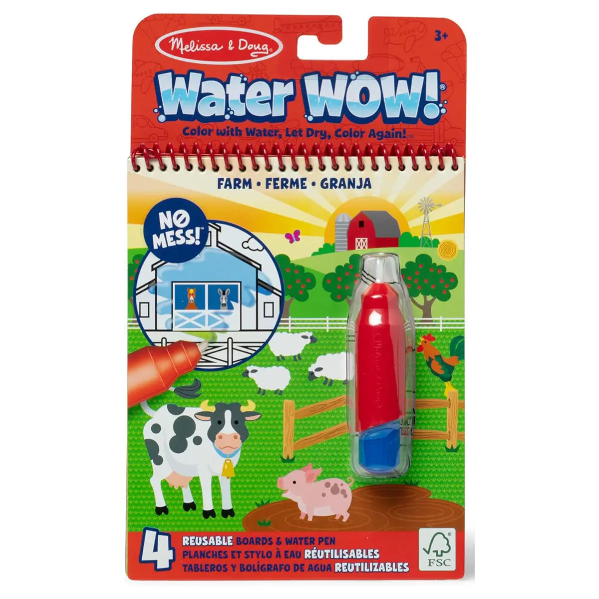 Melissa & Doug Water Wow Farm Colouring Pad 1