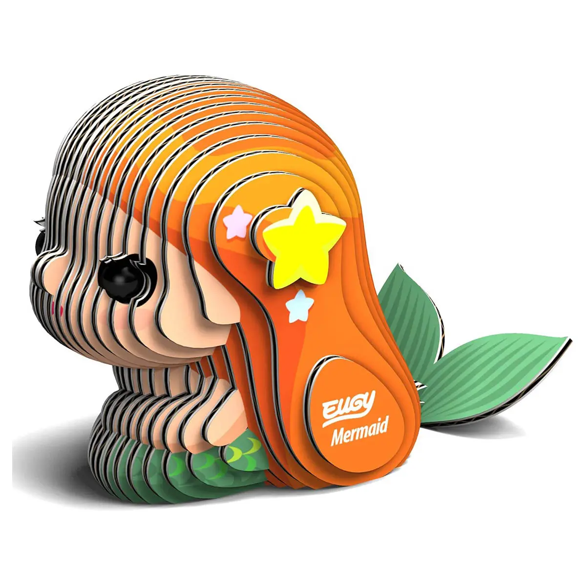 Eugy Mermaid 3D Cardboard Model Kit 1
