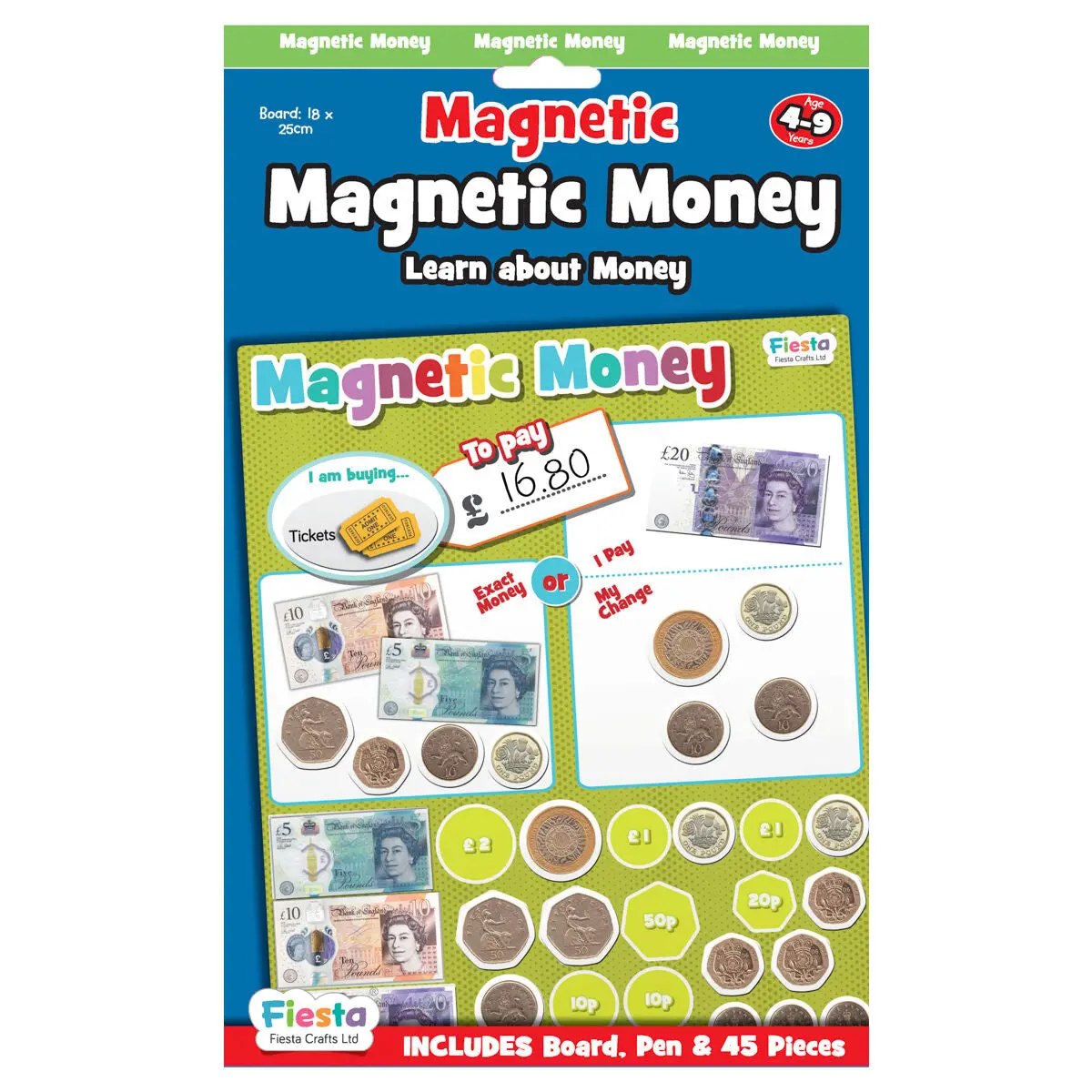 Fiesta Crafts Magnetic Money Set 1