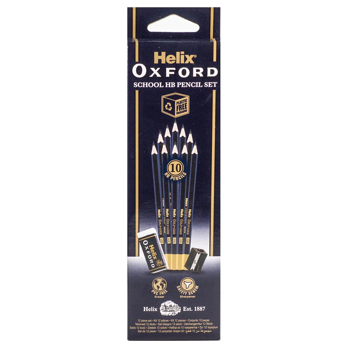 Helix Oxford School Hb Pencil Set 1