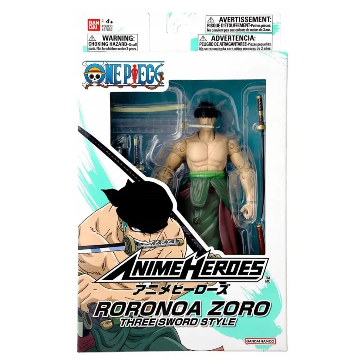 Anime Heroes One Piece Roronoa Zoro Three Sword Style Figure 1