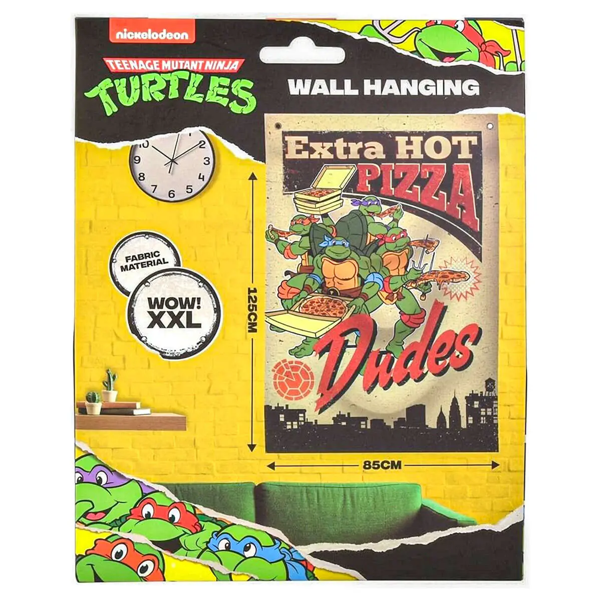 Teenage Mutant Ninja Turtles Fabric Wall Hanging Banner 1