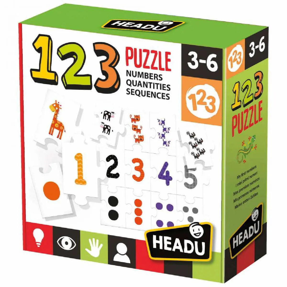 Headu 123 Puzzle Numbers Quantities Sequences 1