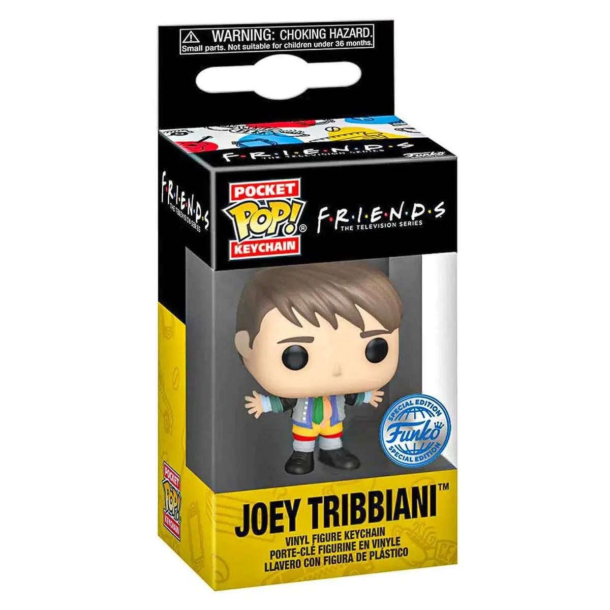 Funko Pop! Pocket Keychain Friends: Joey Tribbiani (Chandler's Clothes) Vinyl Figure 1