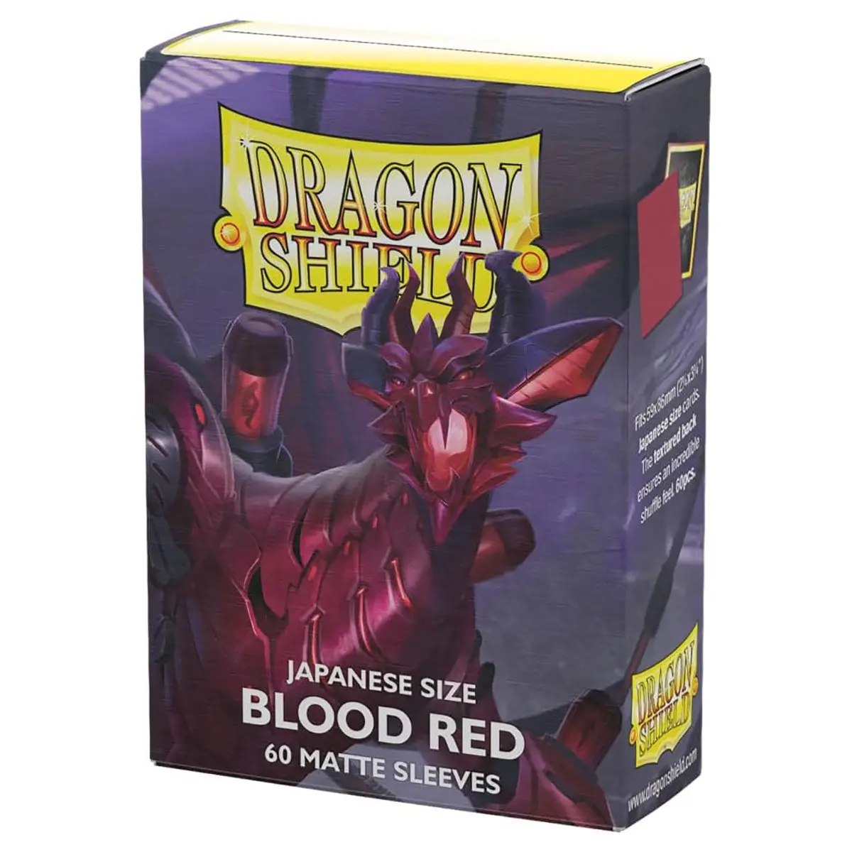 Dragon Shield Japanese Size Blood Red 60 Matte Sleeves 1