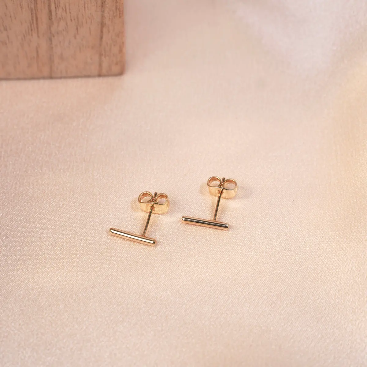 Victoire Collection - Gold Plated Designer Bar Earring: Gold Plated 1