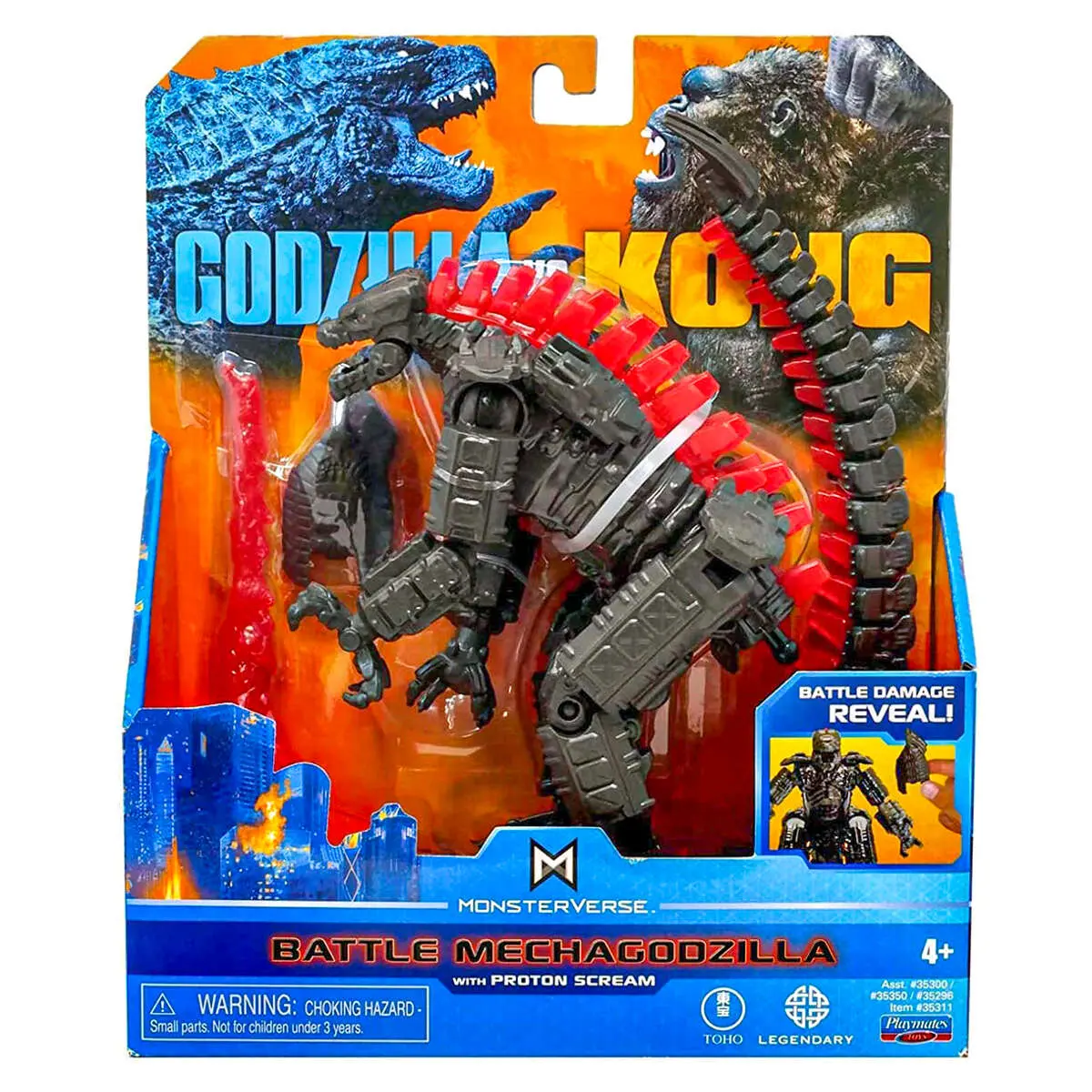 Monsterverse Godzilla Vs Kong: Battle Mechagodzilla With Proton Scream 6" Figure 1