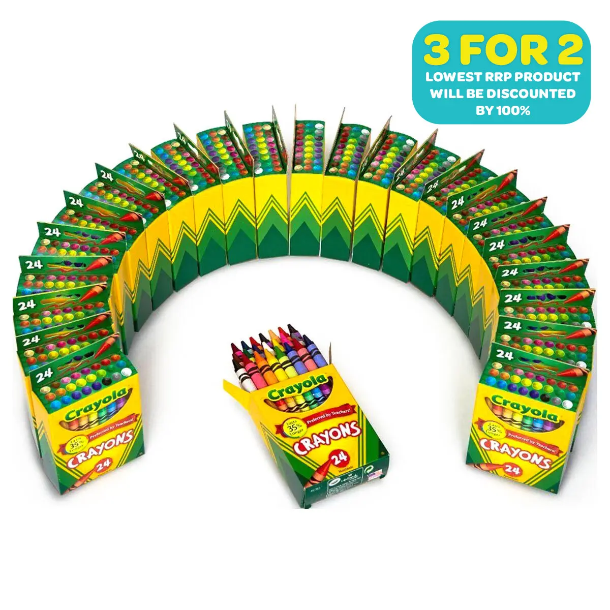 Crayola Wax Crayons (24 Packs Of 24) 1