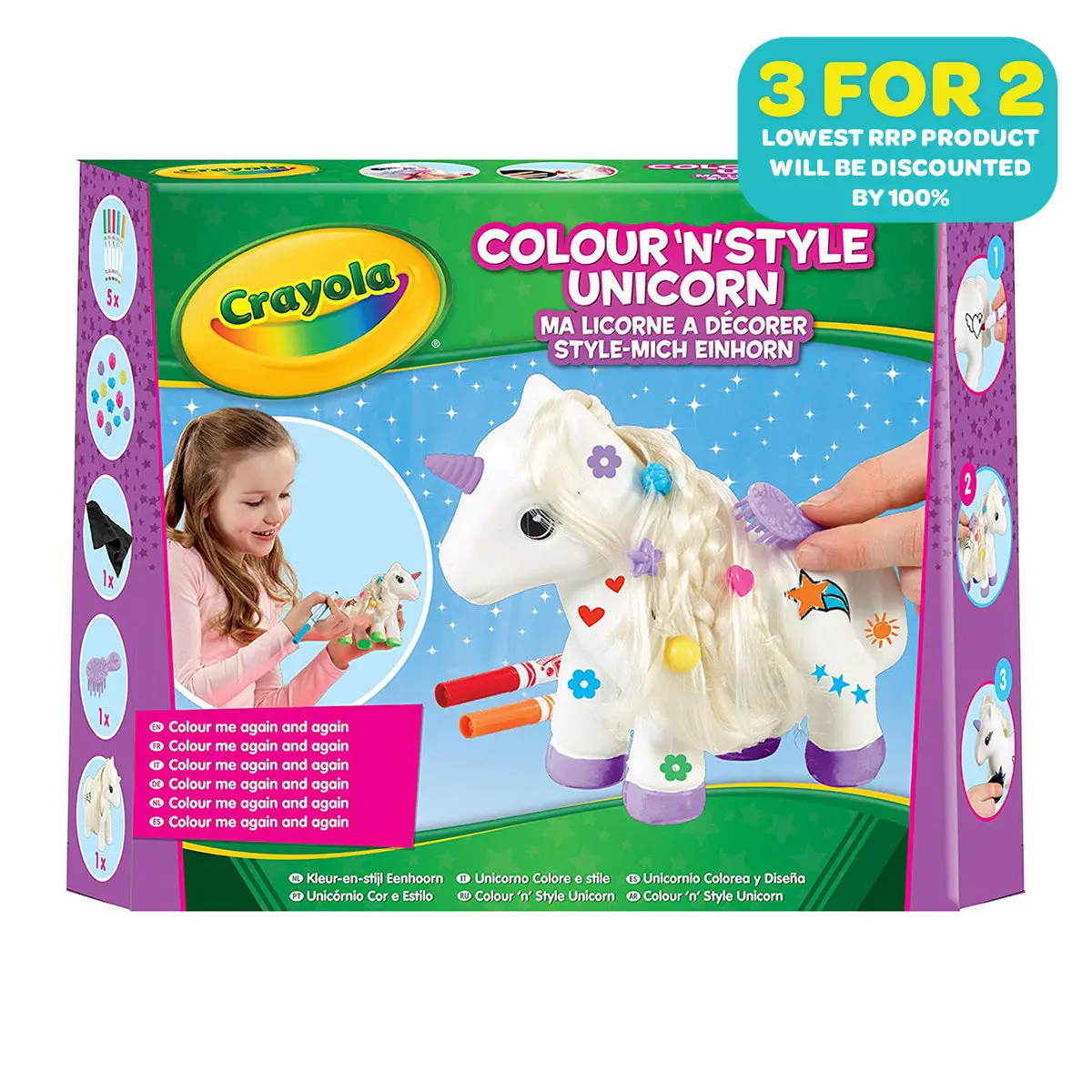 Crayola Colour 'N' Style Unicorn Kit 1