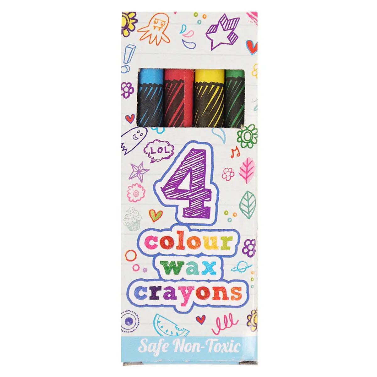 Henbrandt 4 Colour Wax Crayons 1