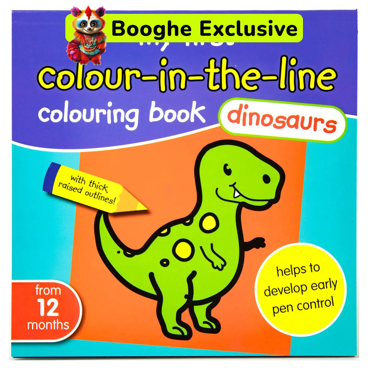 My First Colour-In-The-Line Colouring Book - Dinosaurs 1