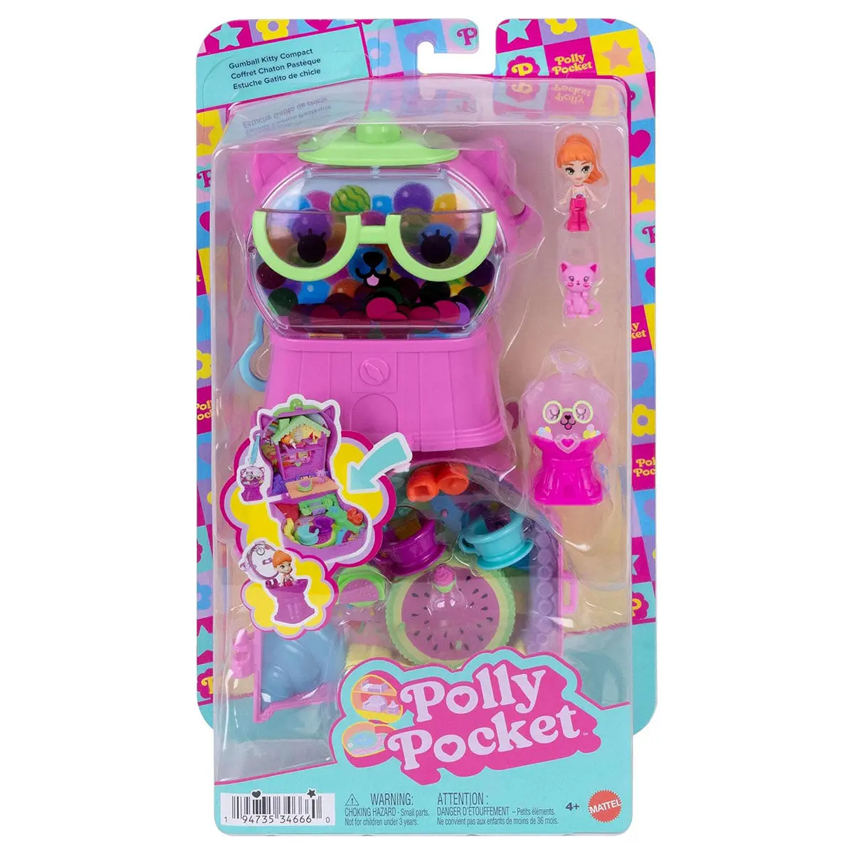 Polly Pocket Gumball Kitty Compact Playset 1