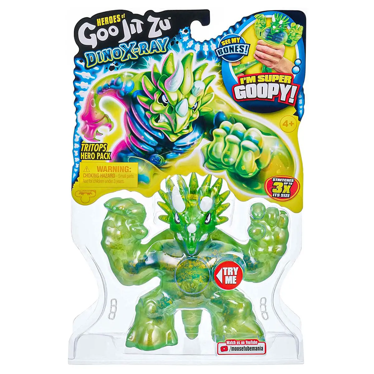 Heroes Of Goo Jit Zu Dino X-Ray Tritops Stretch Figure 1