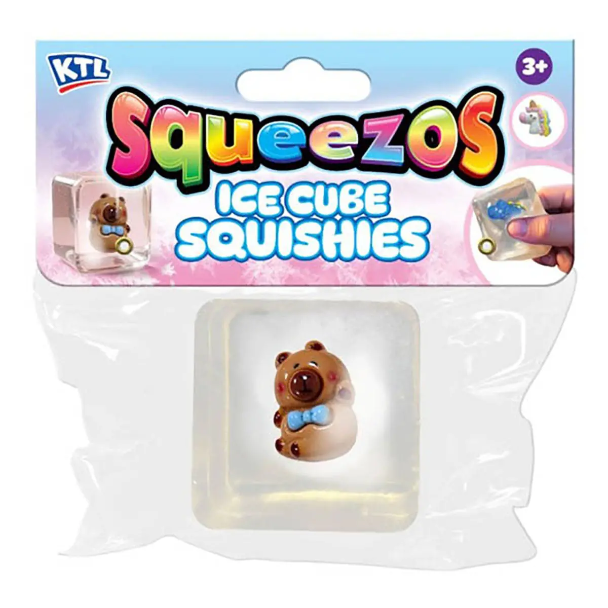Squeezos Ice Cube With Creature Squish Squeeze Toy 1