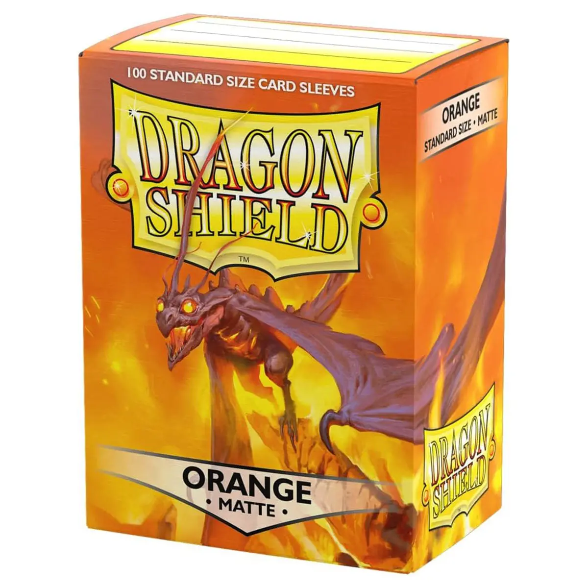 Dragon Shield Matte Sleeves Standard Size - Orange (100) 1