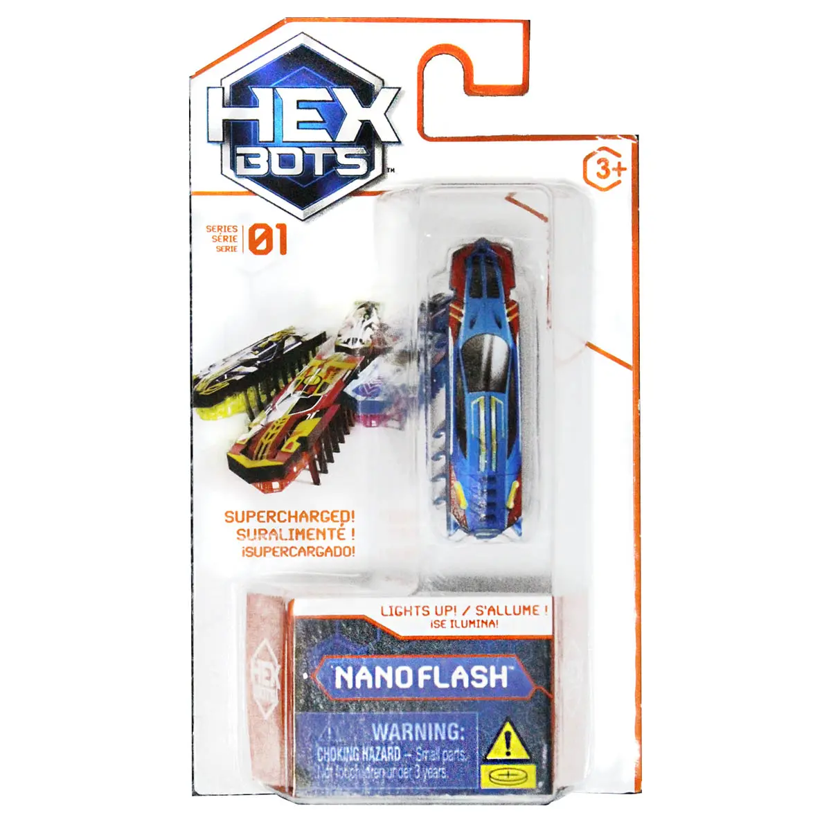 Hex Bots Nano Flash 01 Blue & Yellow Mini Robot Bug 1