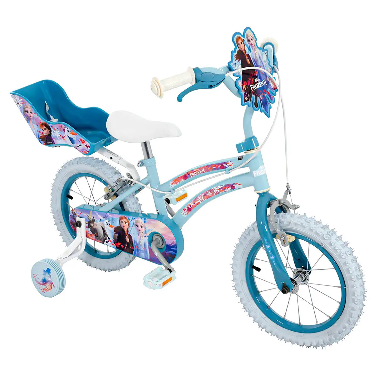 Disney Frozen 2 14" Bike With Removable Stabilisers 1