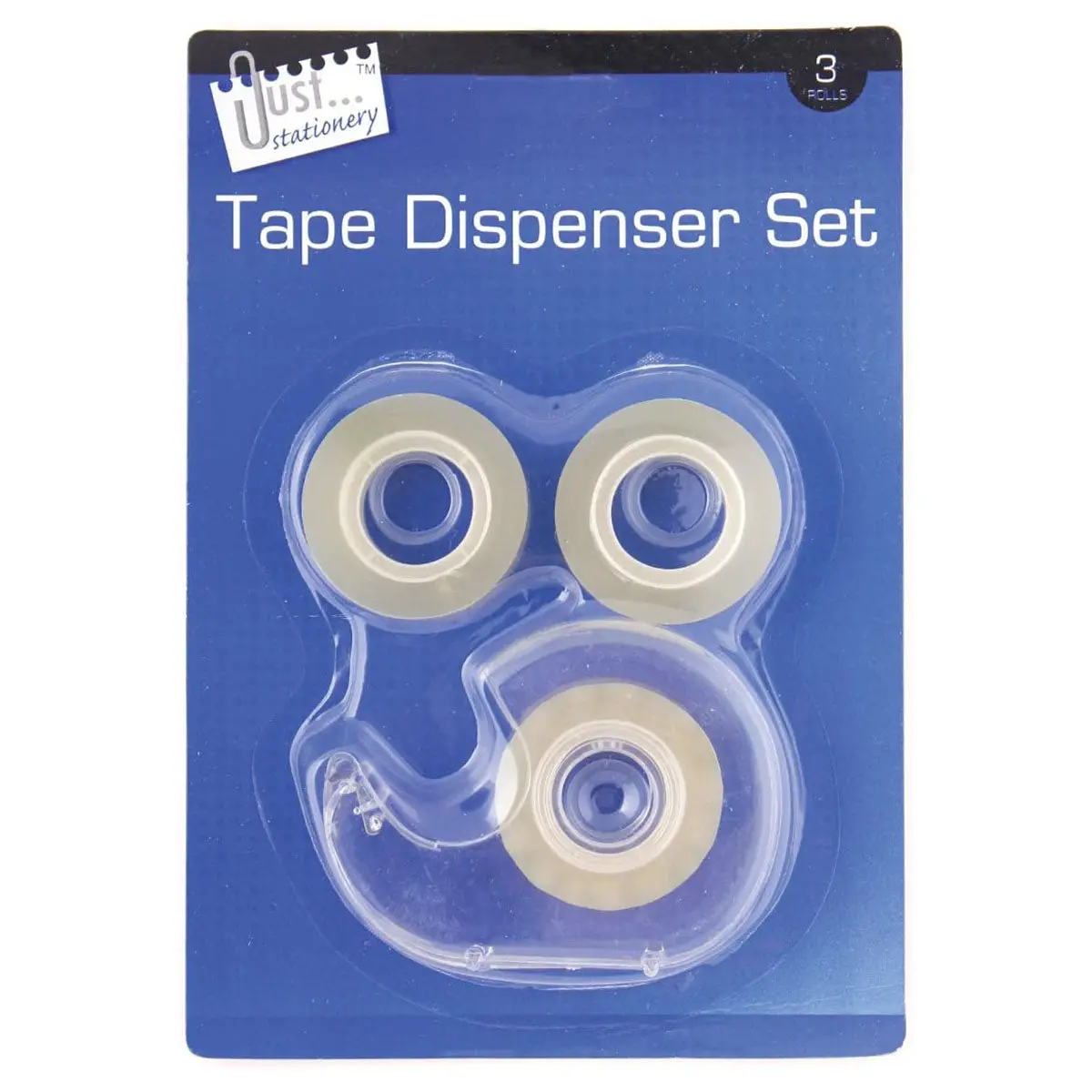 Tape Dispenser Set  3 X 18Mm Clear Tape 1