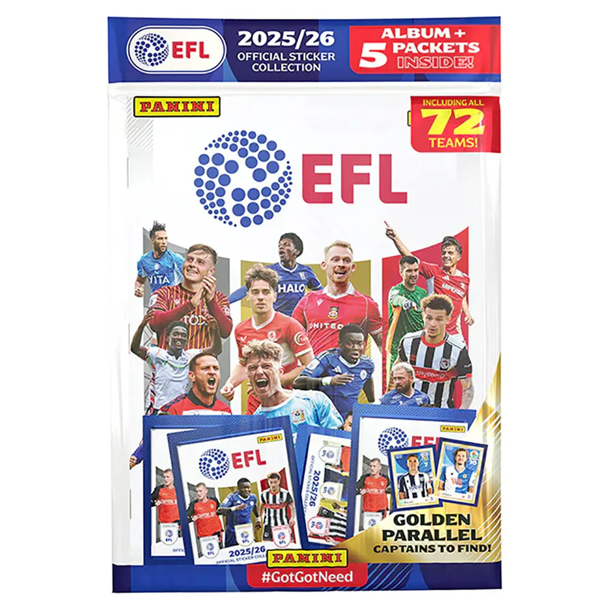 Panini Efl 2025/26 Sticker Collection Starter Pack 1