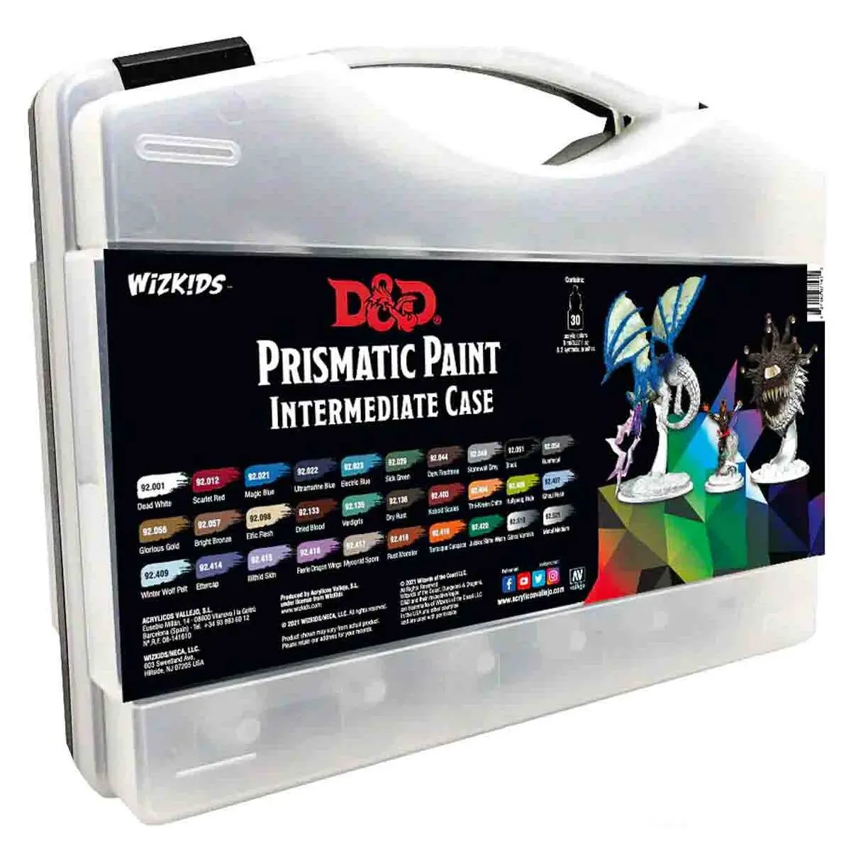 Wizkids D&D Prismatic Paint Intermediate Case With 30 Colours 1