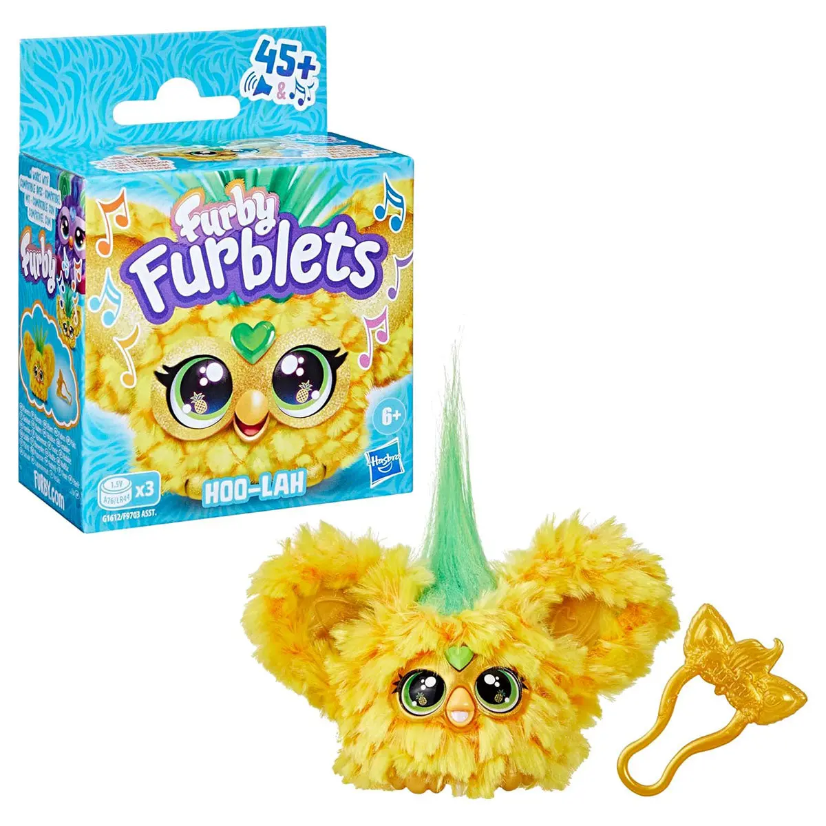 Furby Furblets Hoo-Lah Pineapple Mini Electronic Plush Toy For Girls & Boys 6+ 1