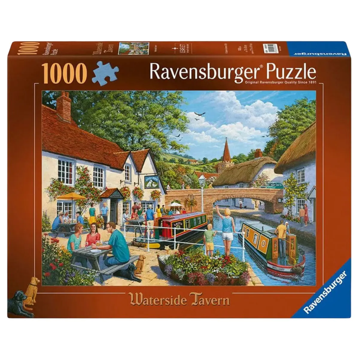 Ravensburger Waterside Tavern 1000 Piece Jigsaw Puzzle 1