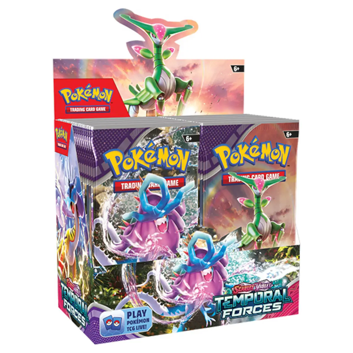 Pokémon Tcg Scarlet & Violet: Temporal Forces - Booster Box (36 Booster Packs) 1