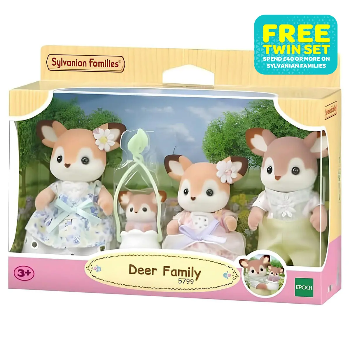 Sylvanian Families Deer Family Figures (4 Pack) 1