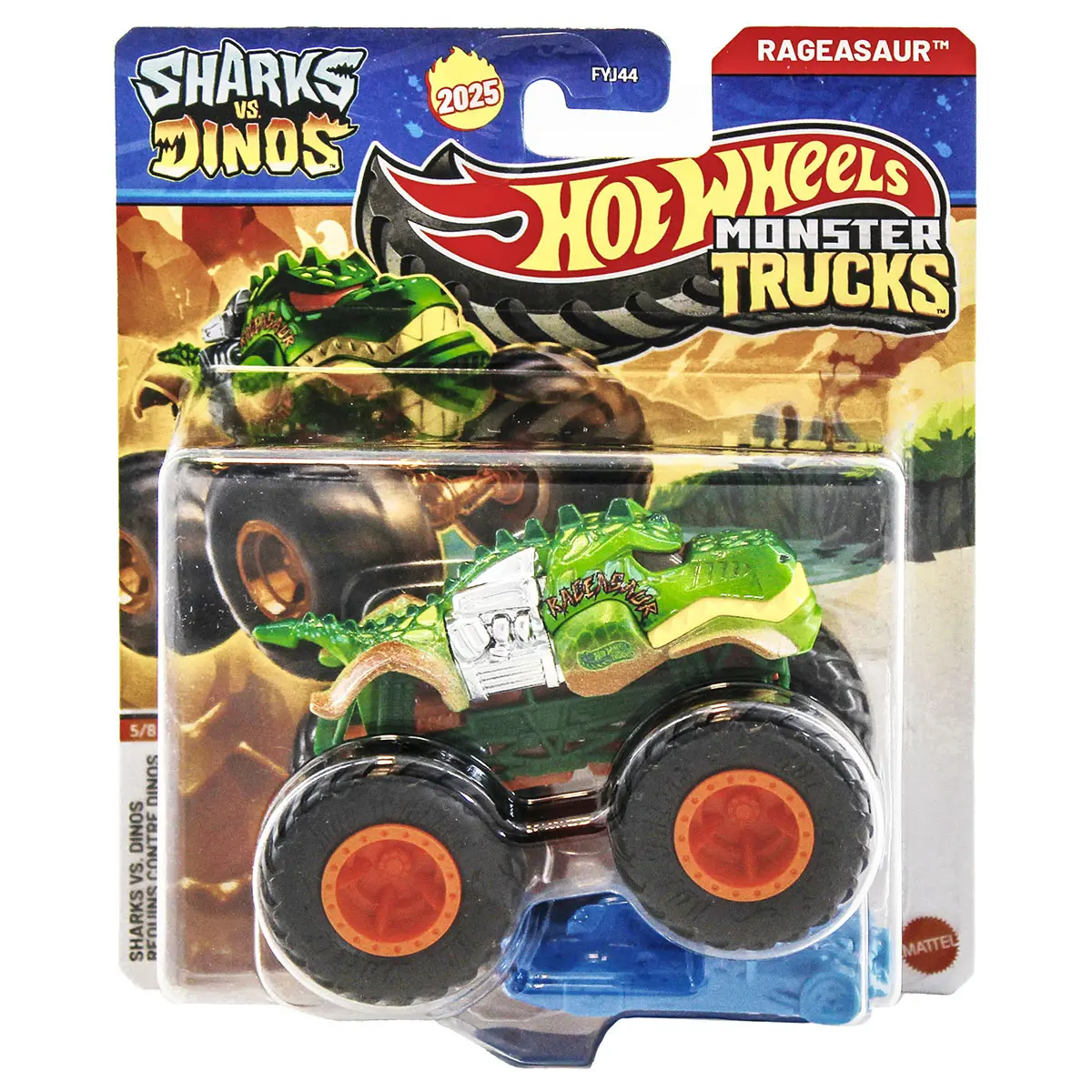 Hot Wheels Monster Trucks Shark Vs Dino Rageasaur 1