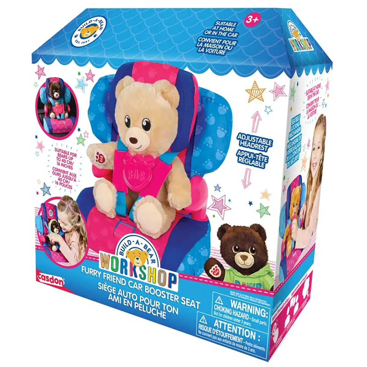 Toy Build-A-Bear Workshop Furry Friend Car Booster Seat 1