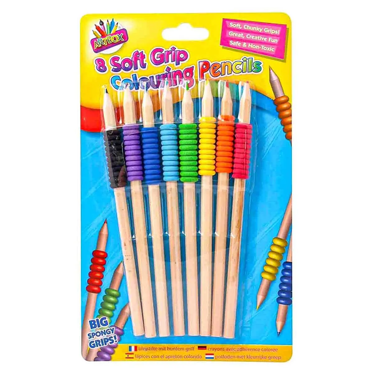 Artbox 8 Soft Grip Colouring Pencils 1